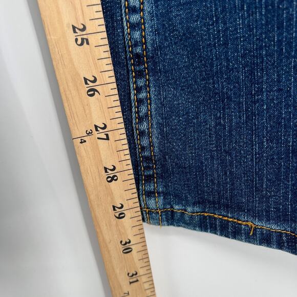 vtg Y2K Levi’s 514 Jeans Sz 11 JR Mid Rise Flare Med Wash Bootcut Bell bottom - Picture 5 of 8